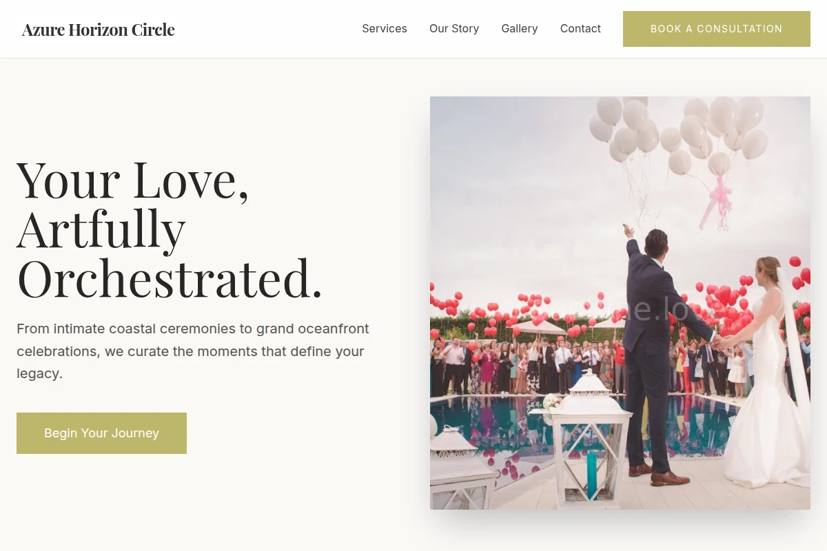 Premium Wedding Planner Website Design
